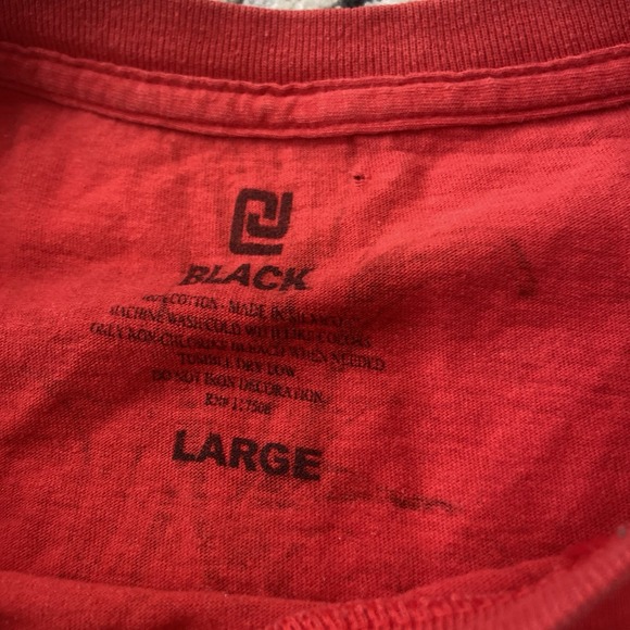 Vintage Affliction Black Y2K Georges St-Pierre Cross Red AOP Shirt Sz Large - Picture 3 of 6